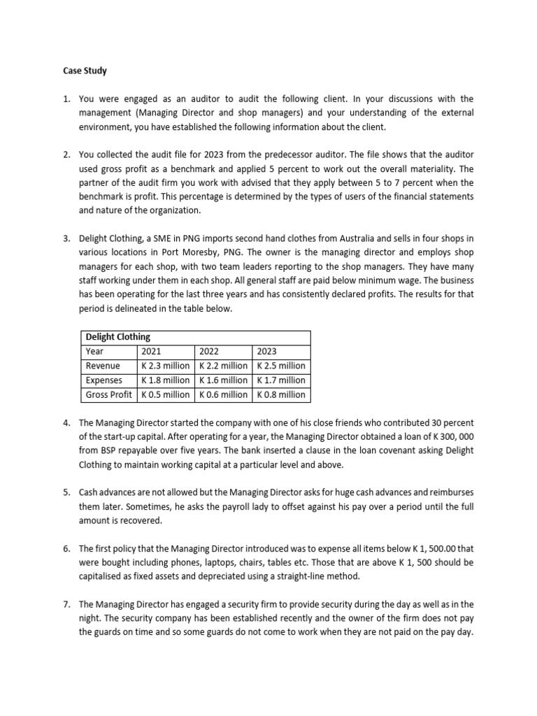 Case Study With Ans | PDF | Expense | Risk