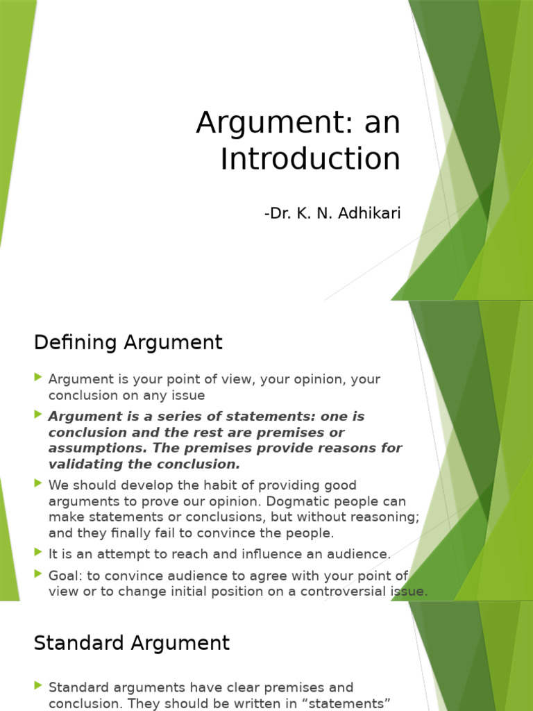 Understanding Argument Structure and Types | PDF | Argument | Logical ...