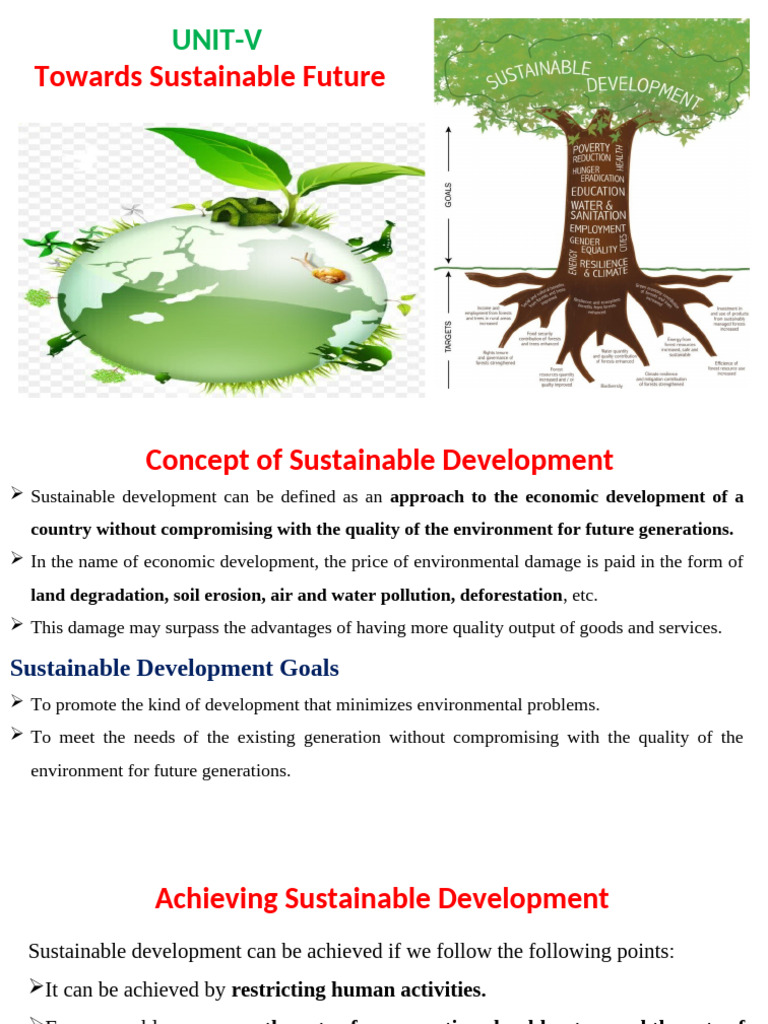 UNIT-V Sustainable Development | PDF | Clean Development Mechanism ...