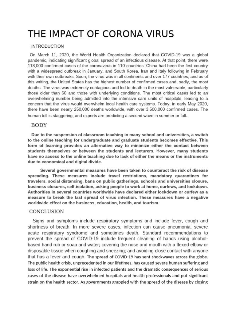 COVID-19's Global Impact on Education | PDF | Pandemic | Public Health