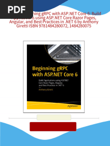 Download Complete (Ebook) Beginning gRPC with ASP.NET Core 6: Build Applications using ASP.NET Core Razor Pages, Angular, and Best Practices in .NET 6 by Anthony Giretti ISBN 9781484280072, 1484280075 PDF for All Chapters