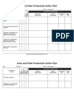 Juice and Cider Production Action Plan