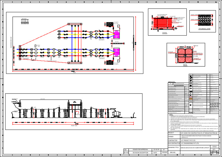 66kV Substation Layout and Details | PDF | Insulator (Electricity ...