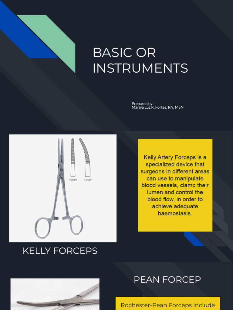 Essential Surgical Instruments Guide | PDF | Uterus | Medical Specialties