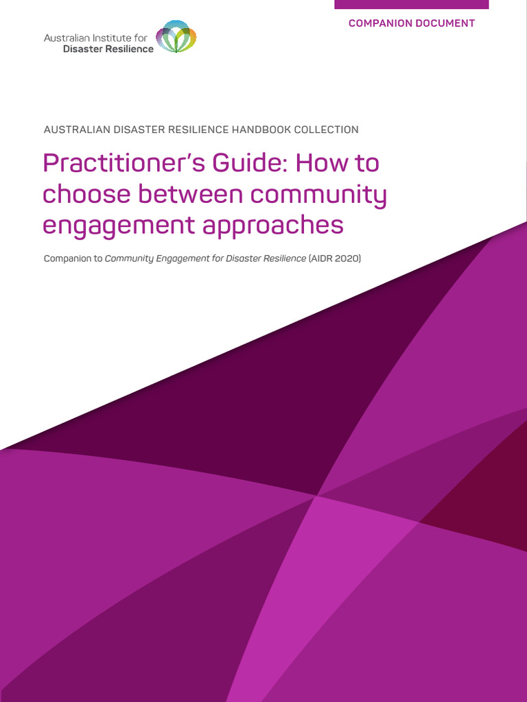 Choosing Community Engagement Approaches | PDF | Community | Emergency
