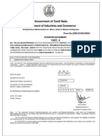 Government of Tamil Nadu Department of Industries and Commerce