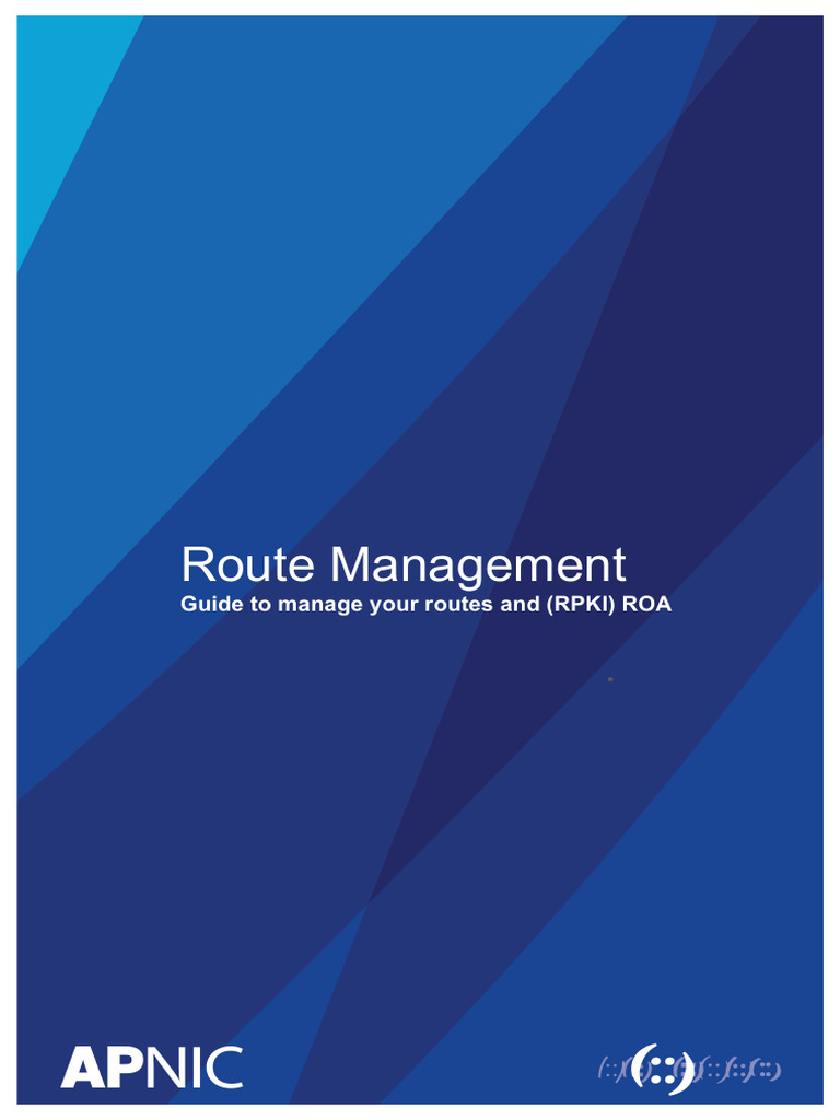 Route Management and RPKI Guide | PDF | Ip Address | I Pv6