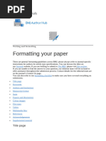 PLOS One Manuscript Formatting Guide | PDF