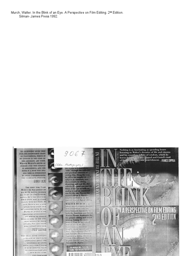 In The Blink Of An Eye By Walter Murch Pdf