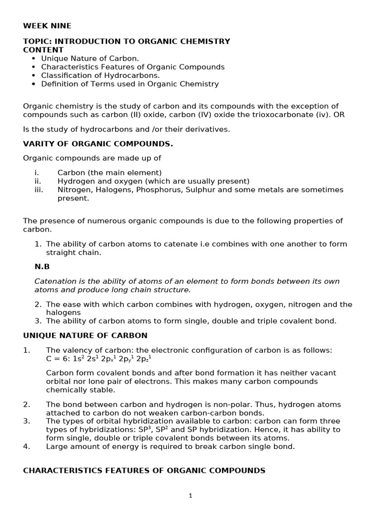 Organic Chem | PDF | Alkene | Alkane