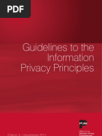 Guidelines To The Information Privacy Principles