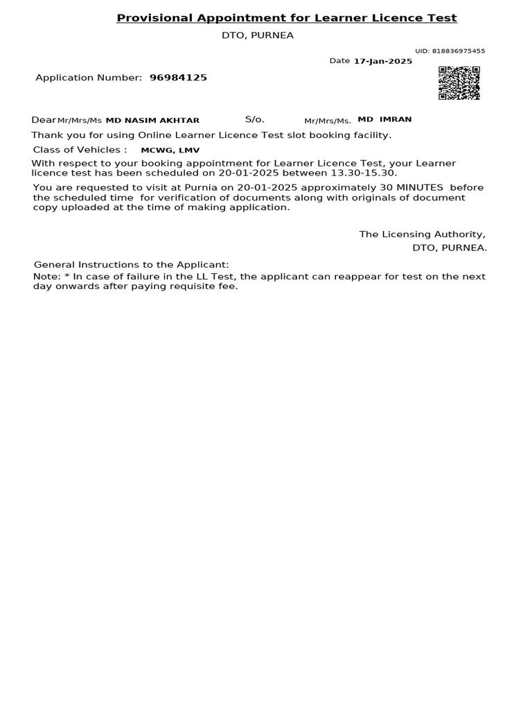 LL Licence | PDF