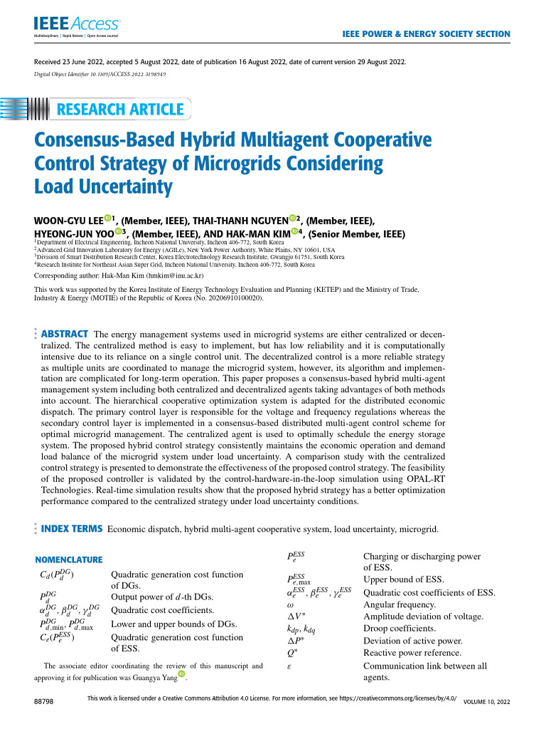 Hybrid Control for Microgrid Management | PDF | Distributed Generation ...