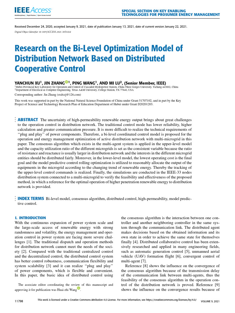 Research On The Bi-Level Optimization Model of Distribution Network ...
