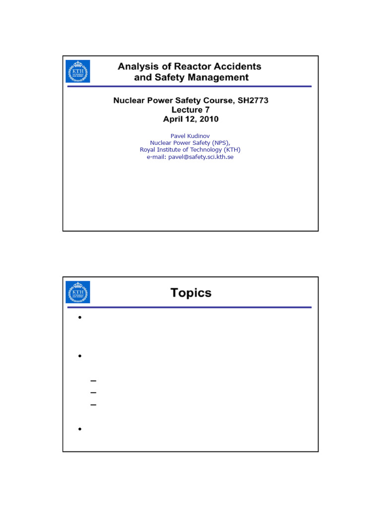 Reactor Accident Analysis and Safety Management | PDF | Pressurized ...