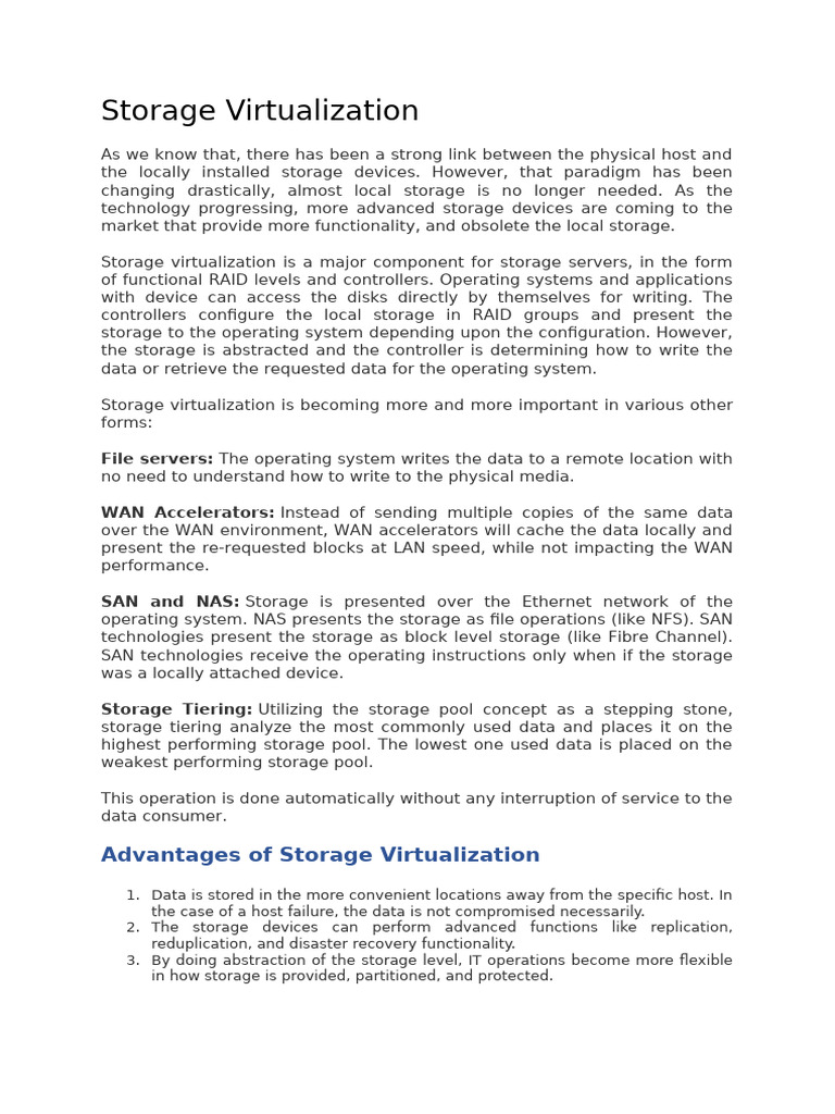 5.3Storage Virtualization | PDF | Virtualization | Cloud Computing