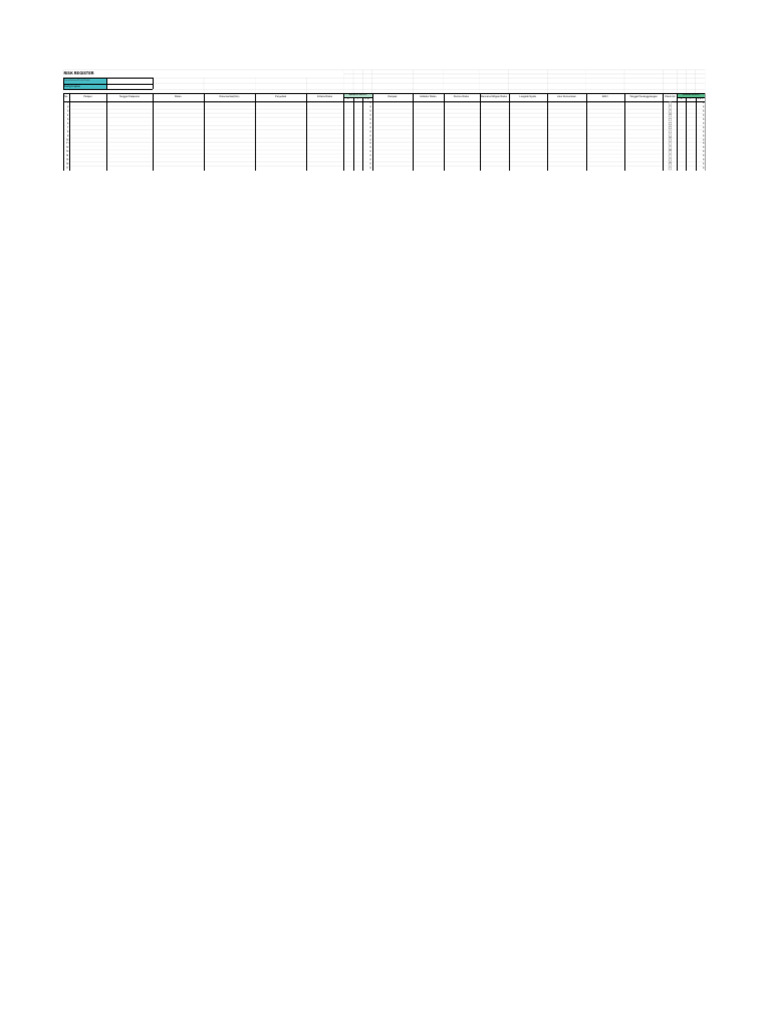 Contoh - Risk Register | PDF