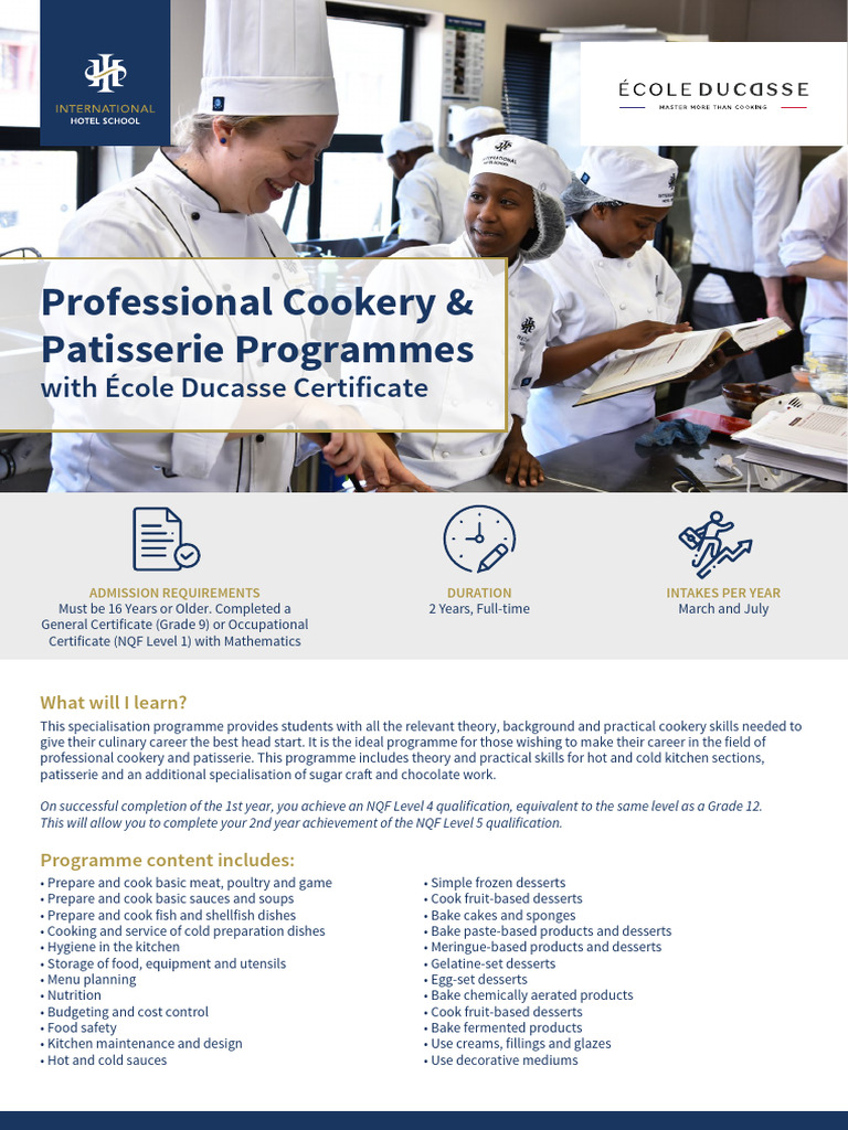 IHS%20Info%20Sheet%20Professional%20Cookery%20%26amp%3B%20Patisserie ...