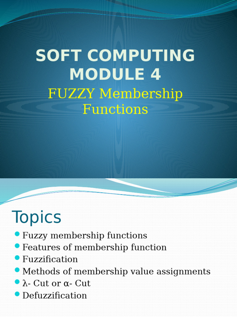 Fuzzy Membership Functions Explained | PDF | Fuzzy Logic | Function ...