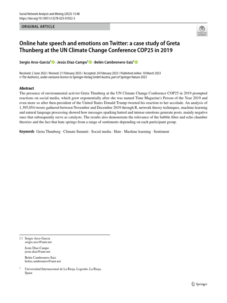 Online Hate Speech Analysis on Twitter | PDF | Hatred | Emotions