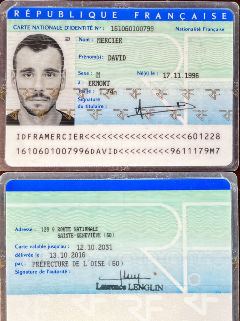 Carte D'identité RV | PDF