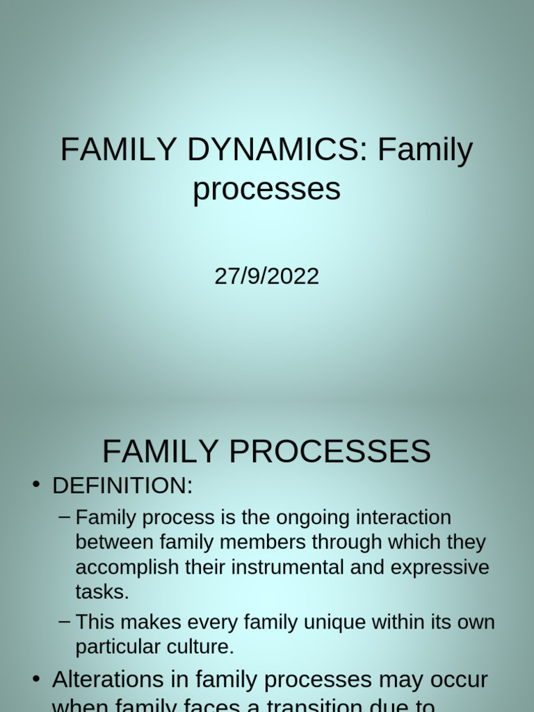 Understanding Family Processes and Health Risks | PDF | Risk | Nursing