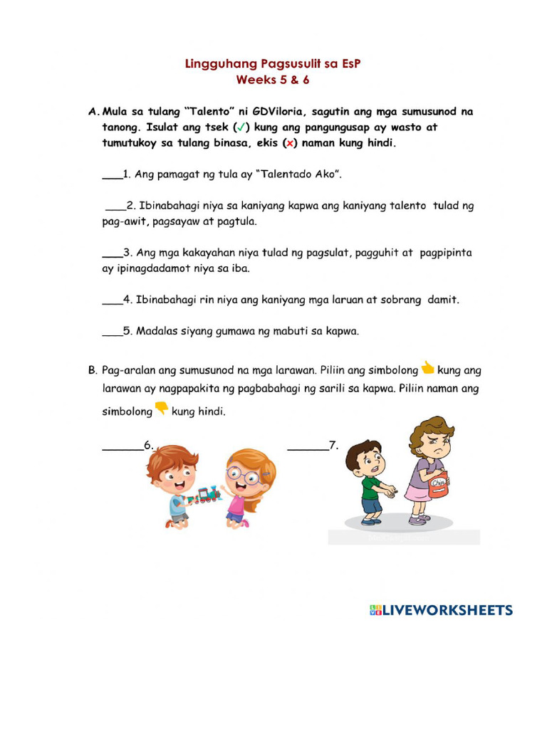 Worksheet 783366 | PDF