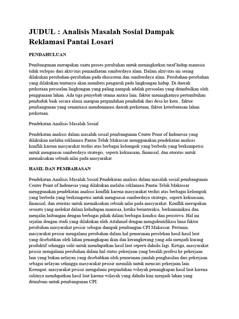 Mohammad Dani Pradita - 61221350 - Reklamasi Pantai | PDF