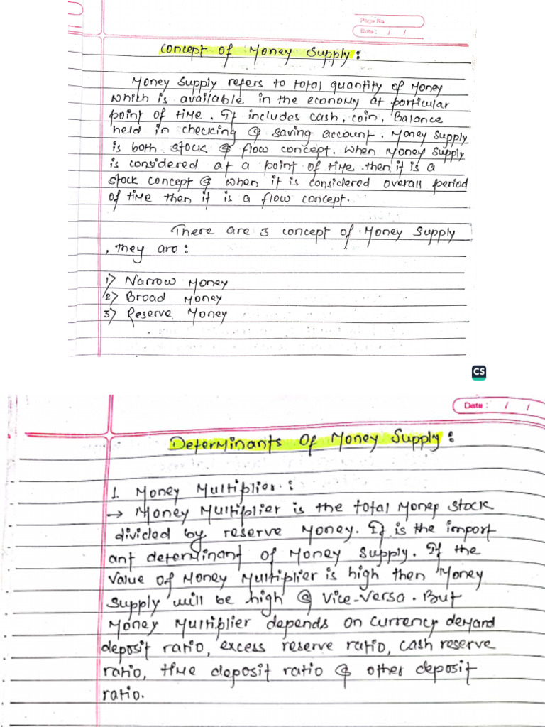 Money Supply and Monetary Policy | PDF