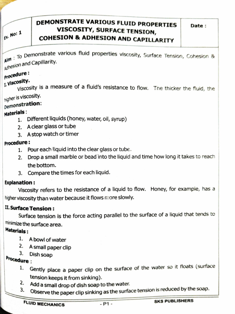 Fluid Mechanics 1 | PDF | Pressure | Pressure Measurement