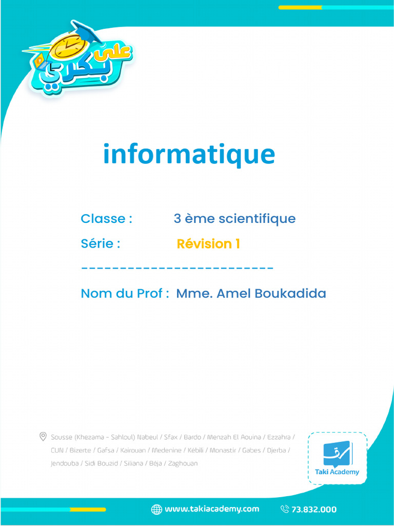 Exercice d'algorithmique en informatique | PDF | Programmation ...