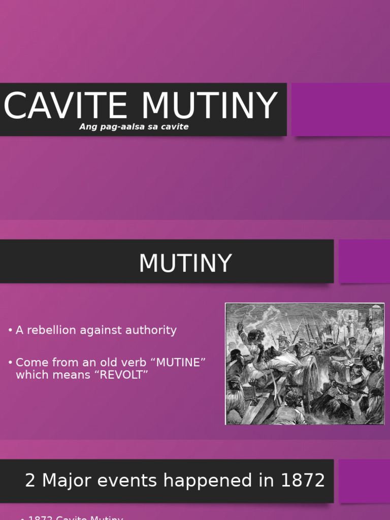 Cavite Mutiny Autosaved | PDF | Philippines–Spain Relations | Former ...
