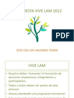  Proyecto VIVE LAM 2012