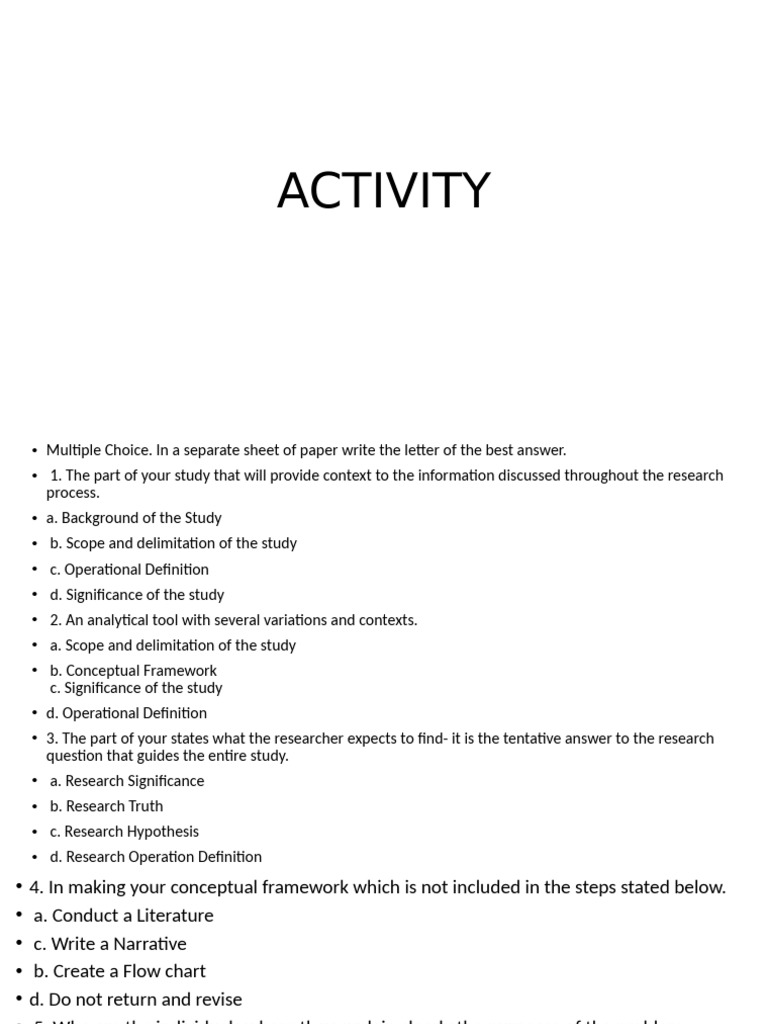 Practical Research Activity | PDF