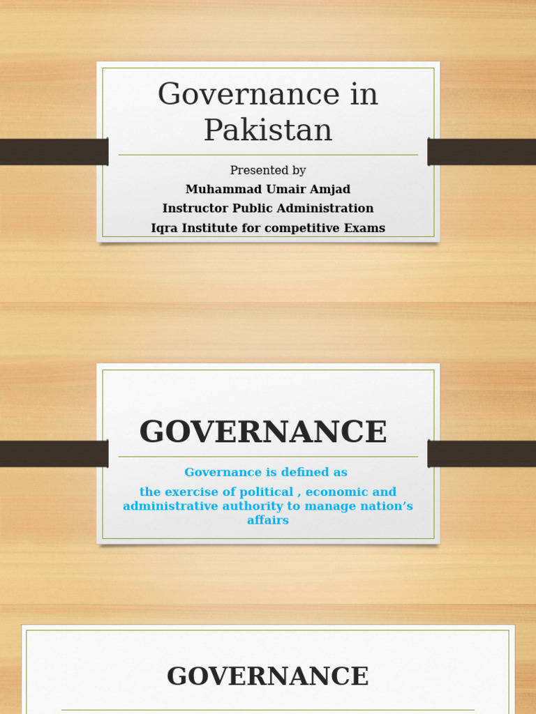 Governance Challenges in Pakistan | PDF | Governance | Pakistan