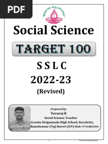 Social Science Target - 100 (Revised) Final Copy
