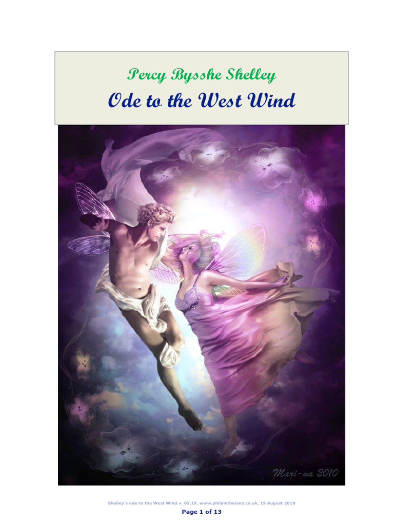 Shelley's Ode to the West Wind Analysis | PDF