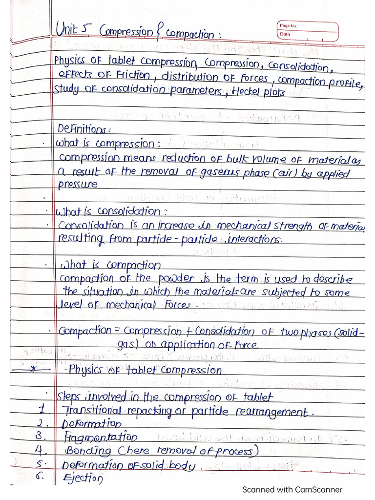 Unit 5 Compression & Compaction MP | PDF