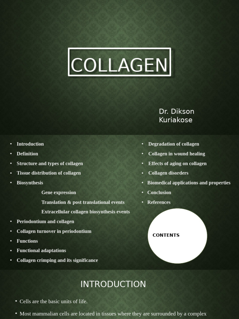 Collagen's Role in Periodontal Health | PDF | Collagen | Proteolysis