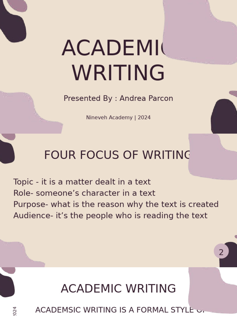 Understanding Academic Writing | PDF