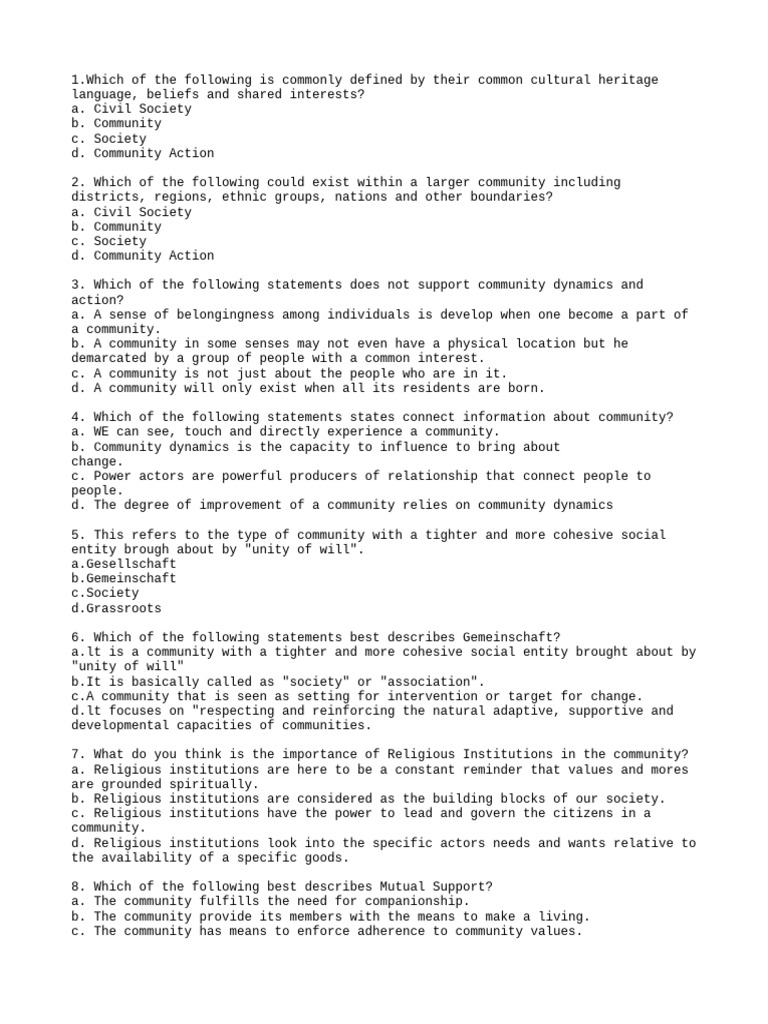 Which of Which | PDF | Community | Social Psychology