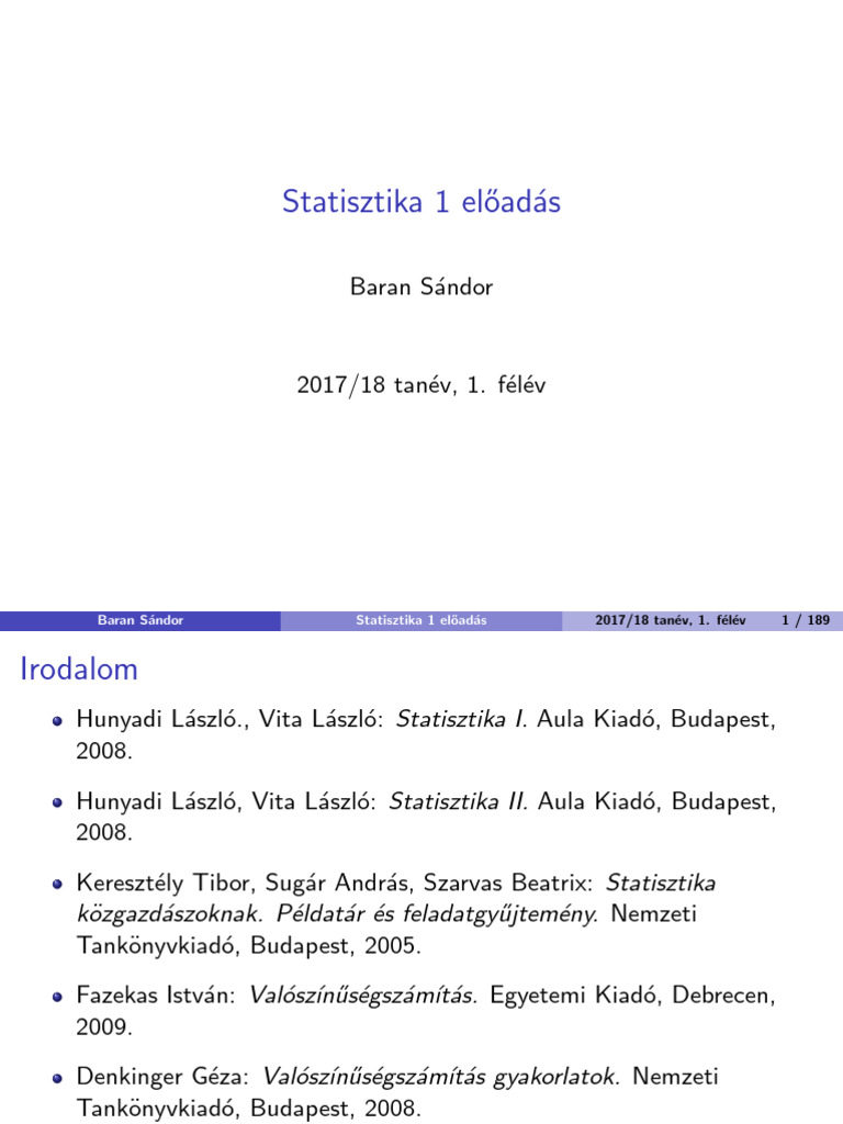 Stat 1 Eaf | PDF