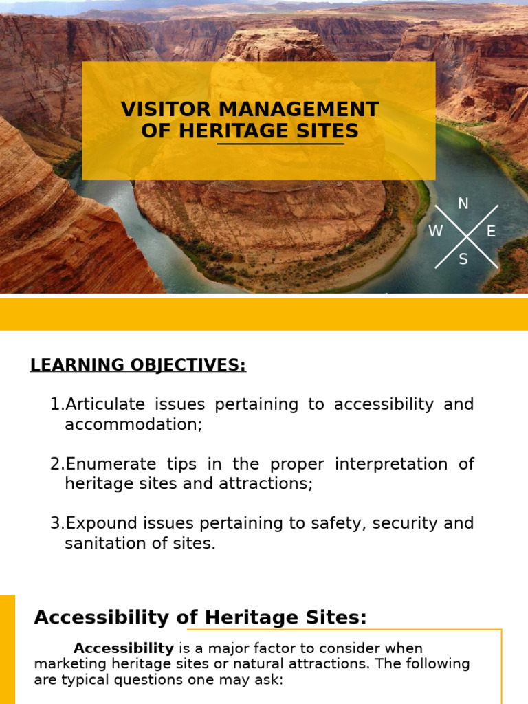 Visitor Management for Heritage Sites | PDF | Hotel | Tourism