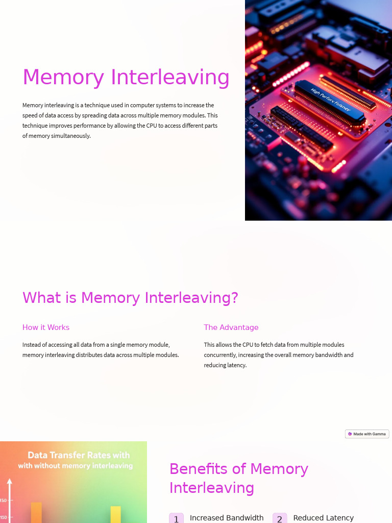 Memory Interleaving PDF Central Processing Unit Computer Memory