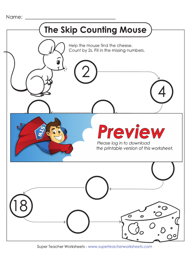 Skip Counting by 2 Mouse | PDF