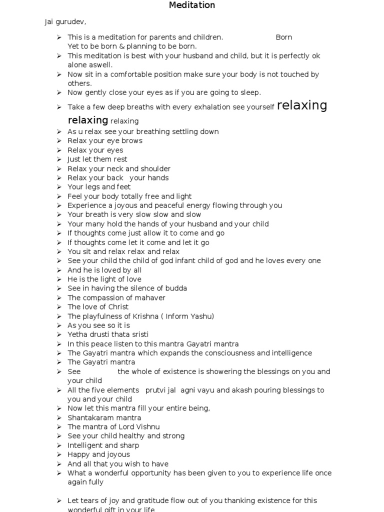 meditation scripts free download