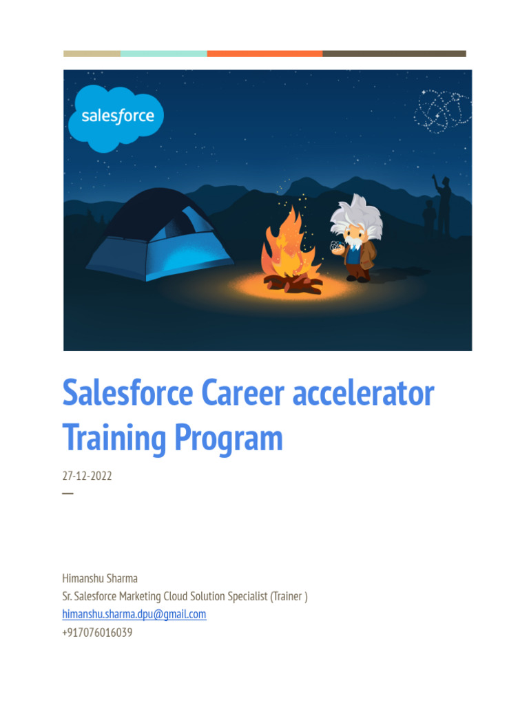 Salesforce Career Accelerator Program | PDF | Software Engineering ...