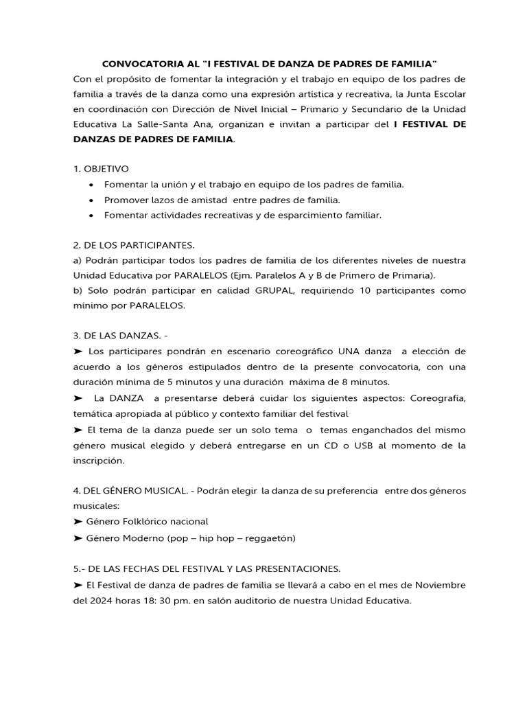 Festival PPFF | PDF | Bailes