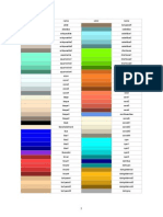 Web Colors List