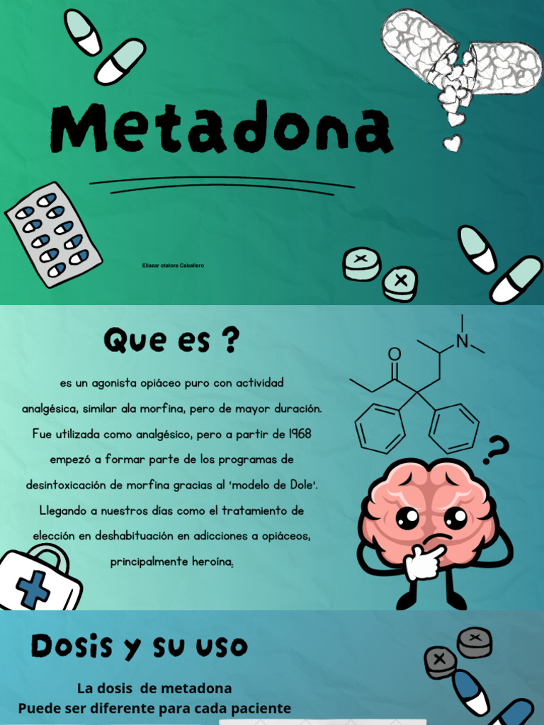 Metadona: Uso y Efectos en Adicciones | PDF | Terapia | Especialidades ...